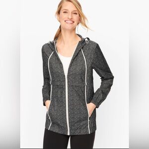 Talbots HOODED POLKA DOT JACKET- Brand New Never Worn